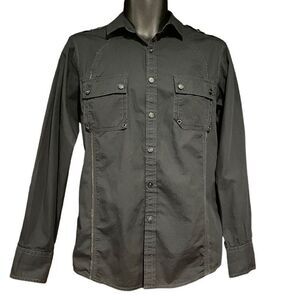 INC International Concepts Black Button Shirt Men’s Small